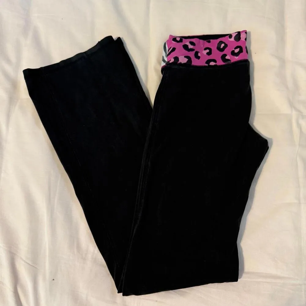 Y2K PINK Victoria's Secret Foldable Waist Flare Yoga Pants - Image 3