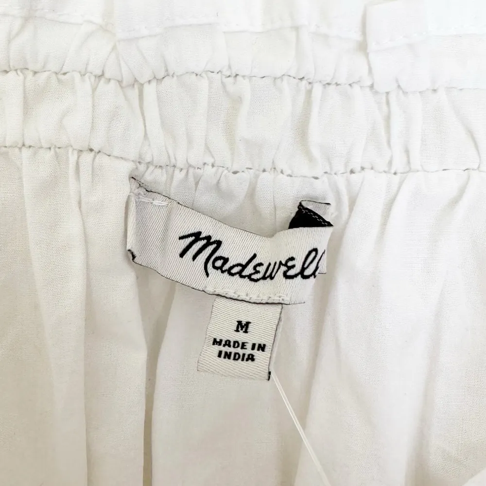 NWT  Smocked Button-Front Top in Poplin Medium - Image 4