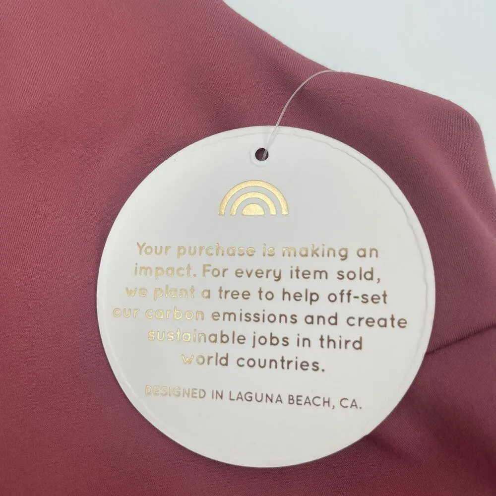 PLAYGROUND ACTIVE Tank Sports Bra Size Small One Shoulder Cali Cropped NWT Gym - Image 7