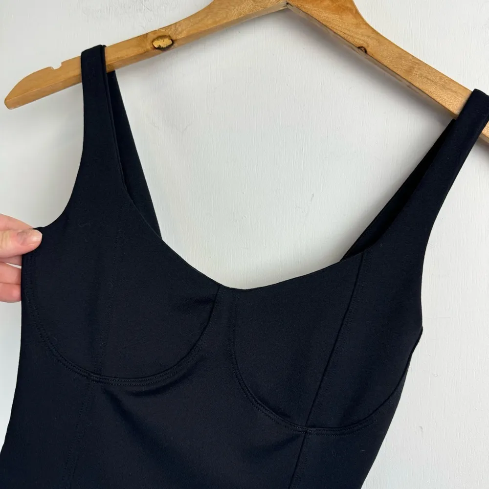 Abercrombie & Fitch Corset Bodysuit Sz XS Black Soft Collection - Image 5