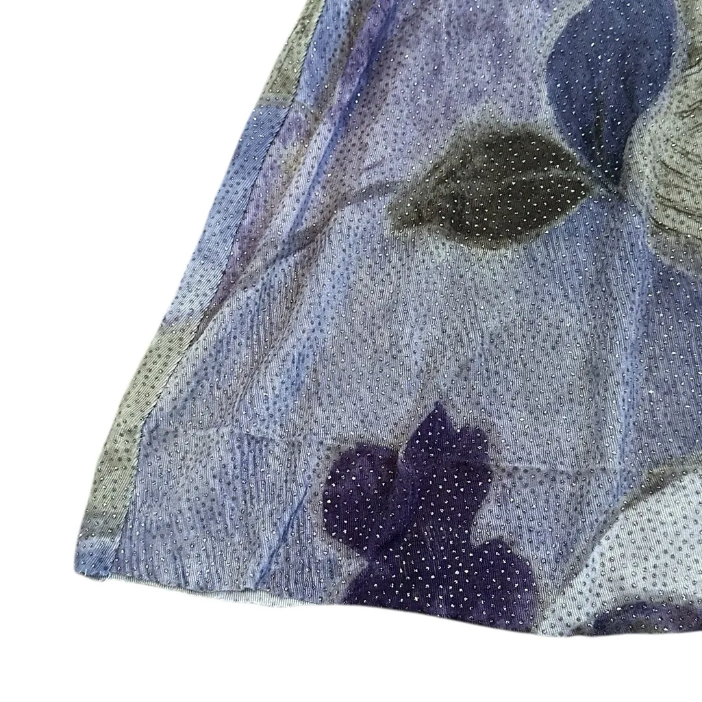 Vintage Sleeveless Maxi Dress Daisy Floral 90s Grunge Boho Fairy Size Large Purple - Image 11