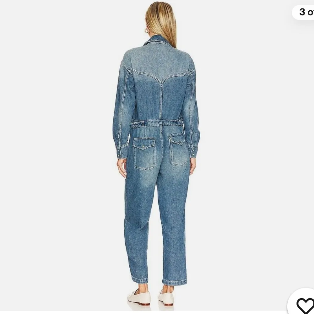 NWT Free People x Care FP Townes Jumpsuit in High Noon Size M - Image 3