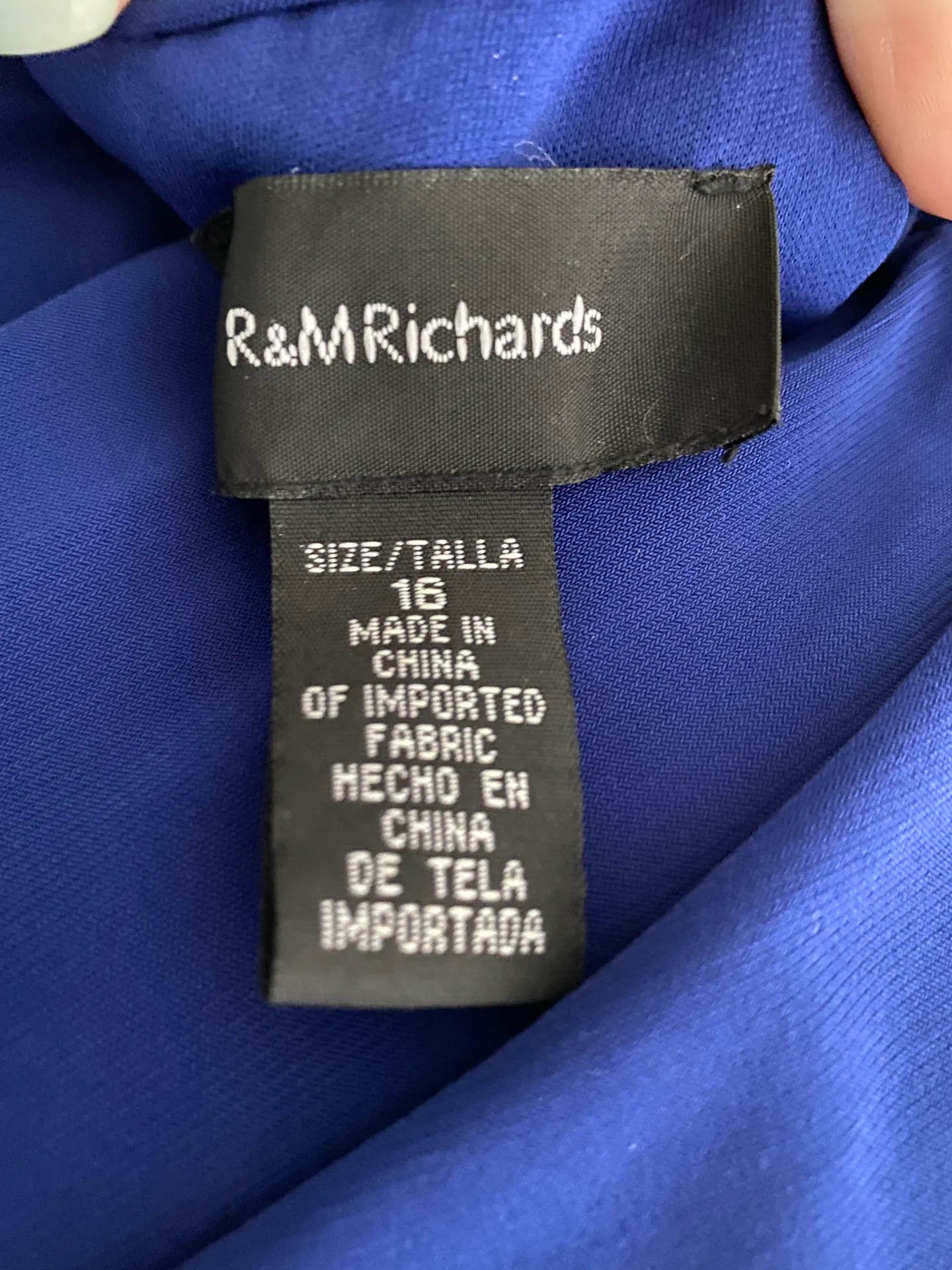 Royal Blue Formal Dress Size 16 - Image 4