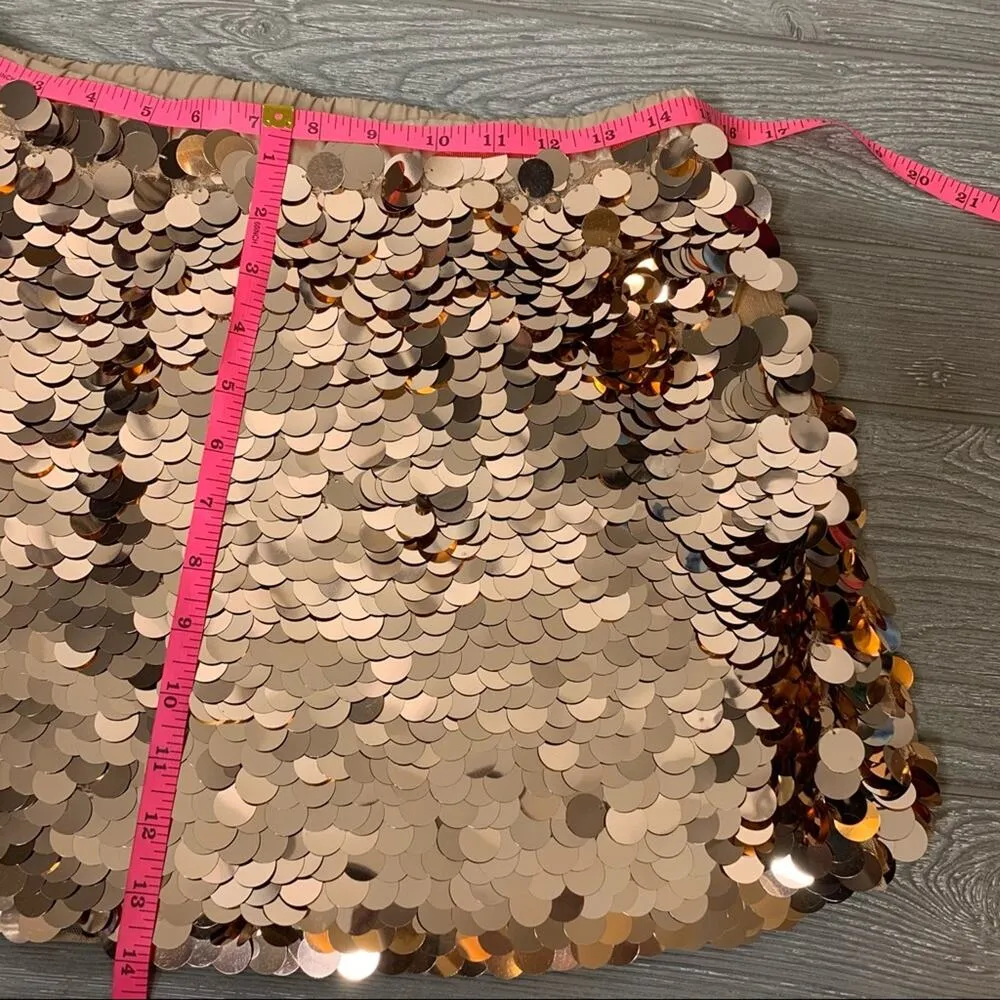 NWT Ramy Brook rise gold sequin set Staci top Meera skirt sz M - Image 10