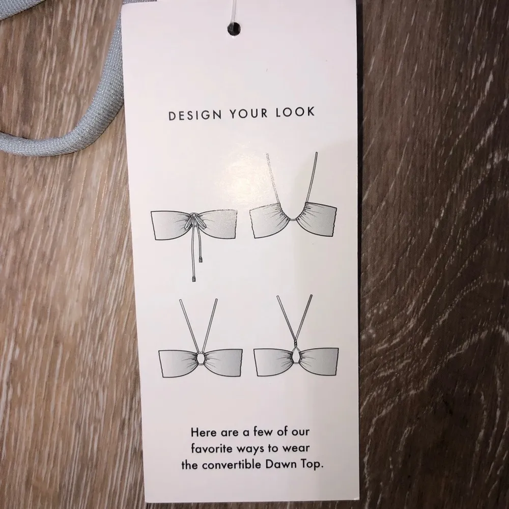 L*Space Bikini Swimsuit Dawn Top Cabana Bottom in Shimmer Sky Blue XL NWT - Image 10