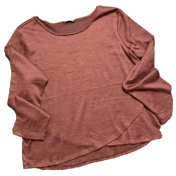 Mind‎ Code Women’s Maroon Pullover Sweater L EUC - Image 2