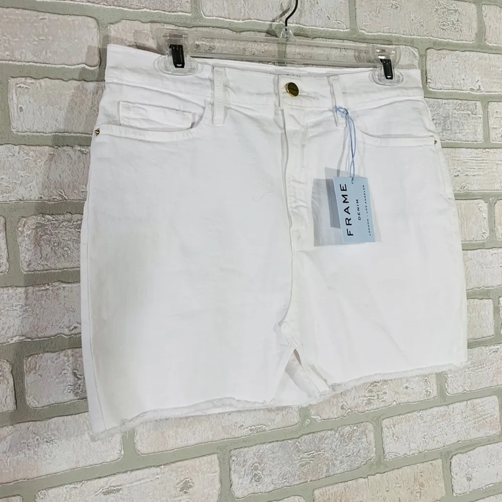 Frame NWT Le Mini Split Front Blanc Denim … - Image 6