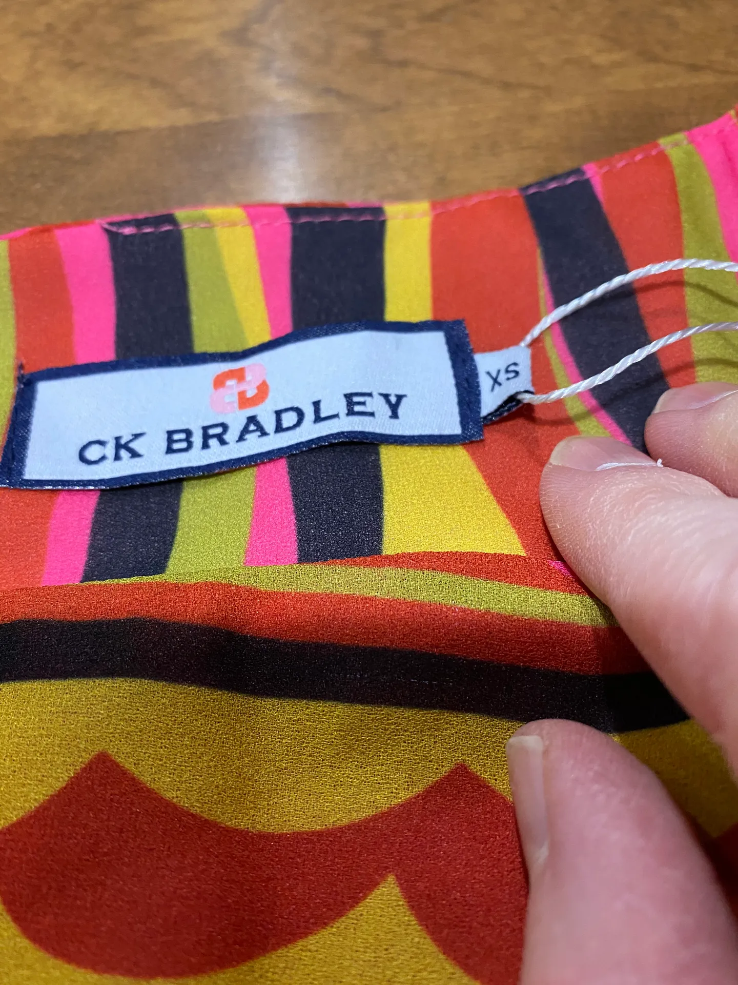 Retro Groovy Abstract Sheath Dress XS NEW - Image 10