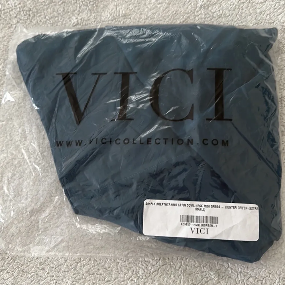 VICI | Simply Breathtaking Satin Cowl Neck Midi Dress - Image 5