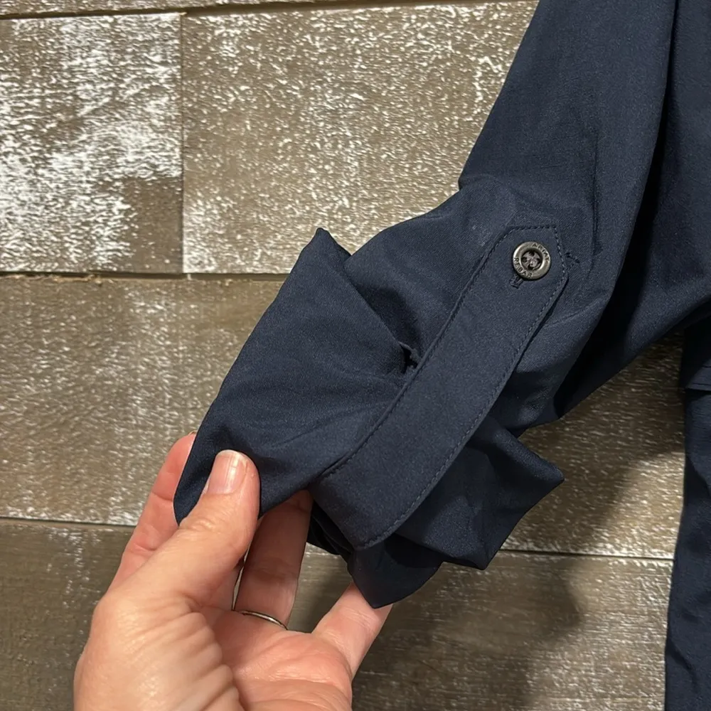 Ariat Navy REBAR MADE TOUGH VENTTEK DURASTRETCH LONG-SLEEVE WORK SHIRT Small - Image 4