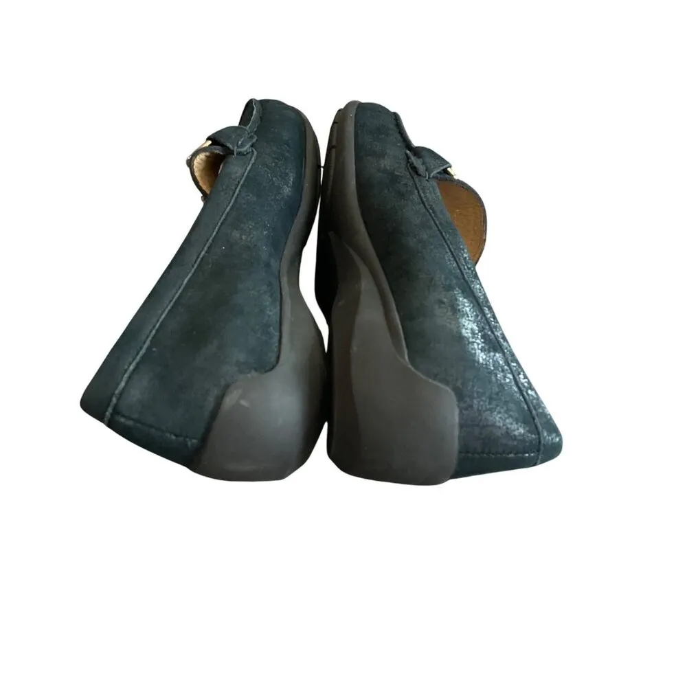 Wirth Original Womens Leather Moccasins Silver Horsebit - Image 8