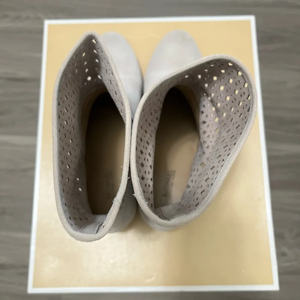 Michael kors suede sunny bootie grey boots size 9M - Image 6