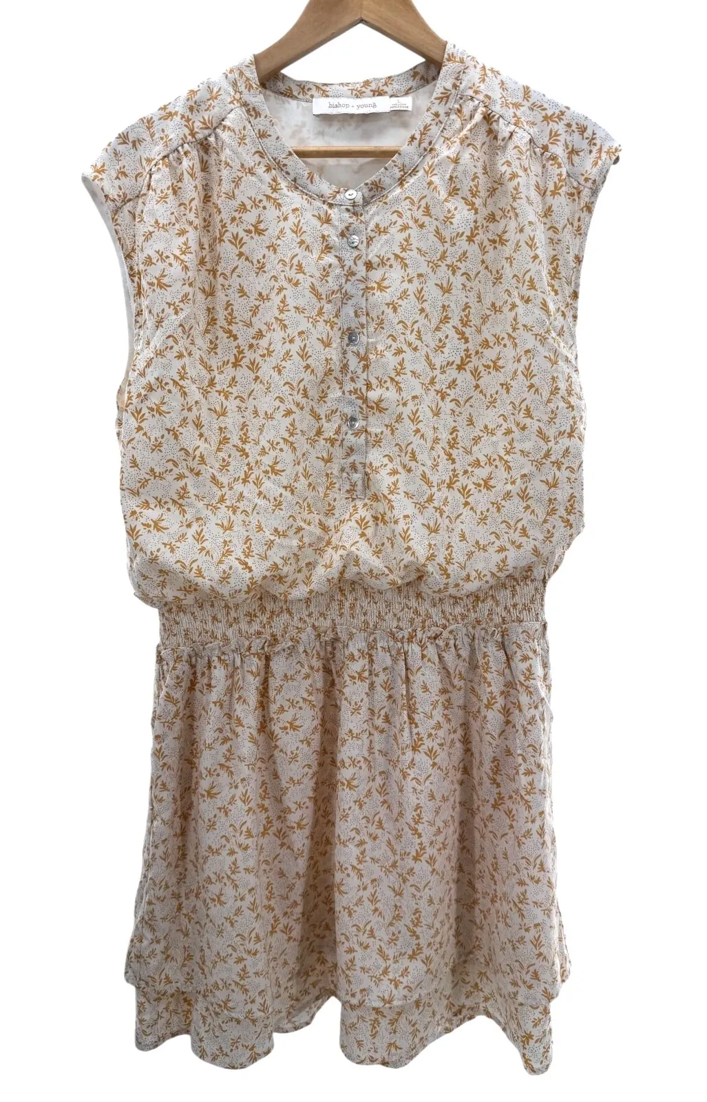 Bishop+Young Women's Bright Side Print Kelley Smock Dress Large Sleeveless - Image 1