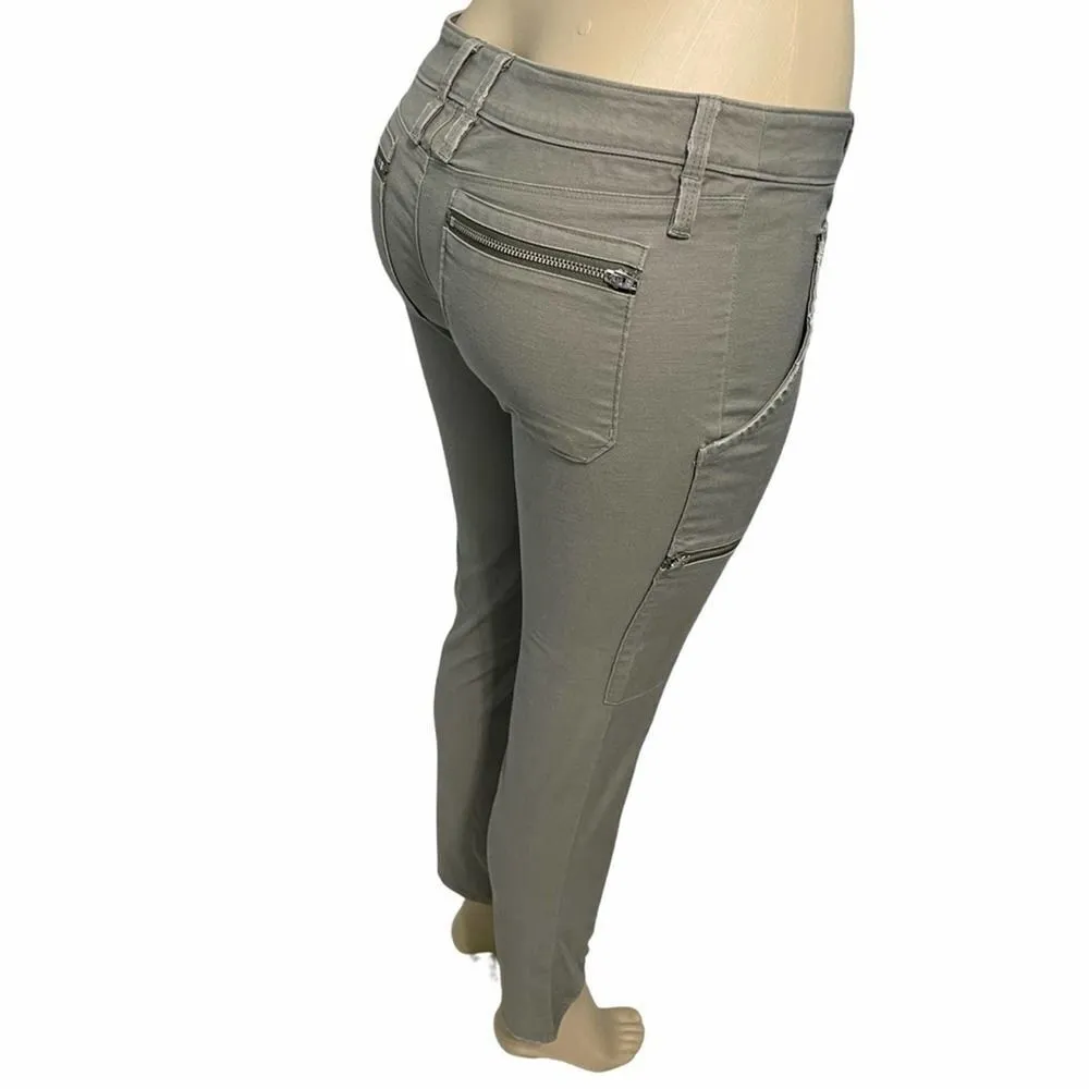 Joie Park Skinny‎ Zippered Utility Pants Green 0 - Image 6