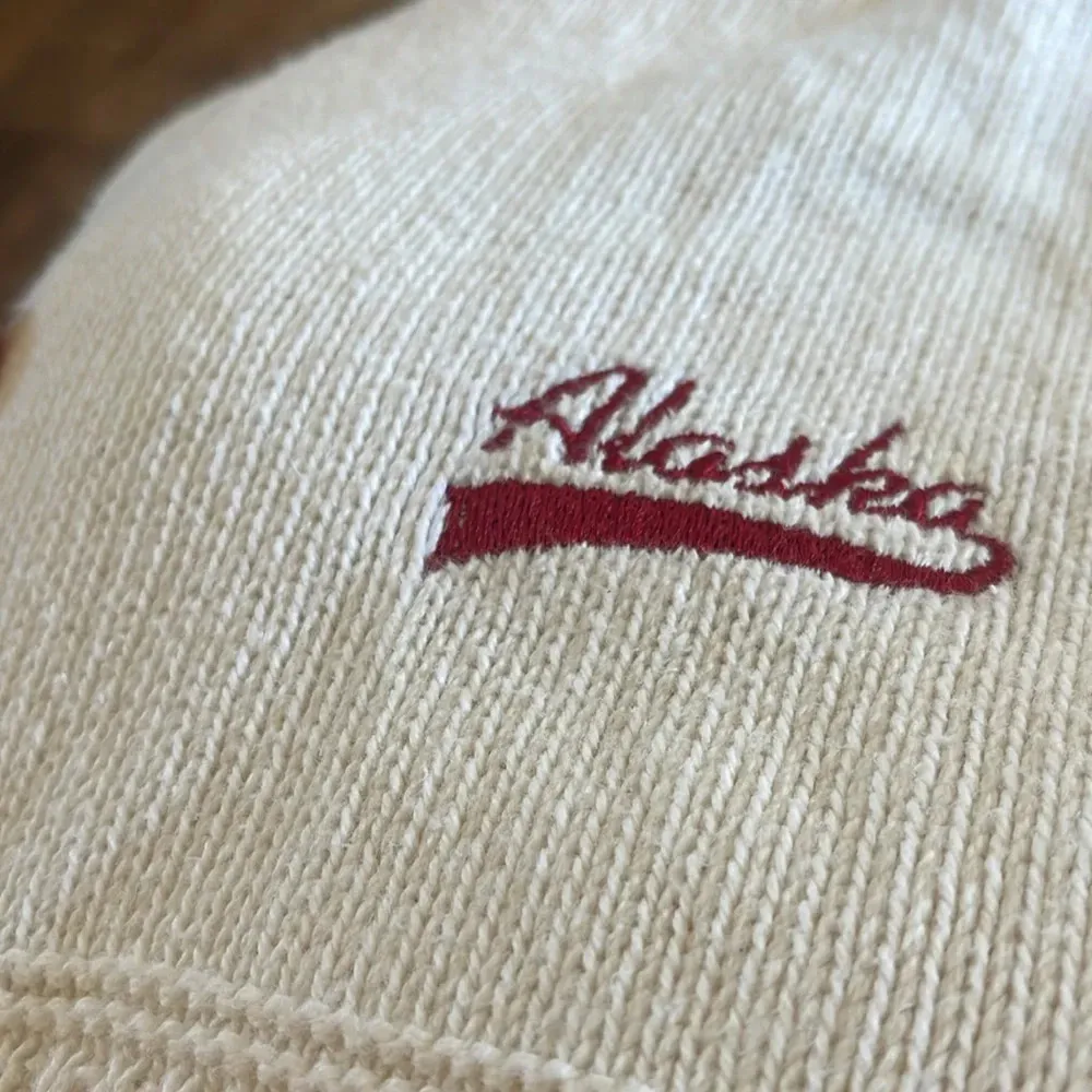 The College House Vintage Knit Cardigan Alaska White Size L - Image 7