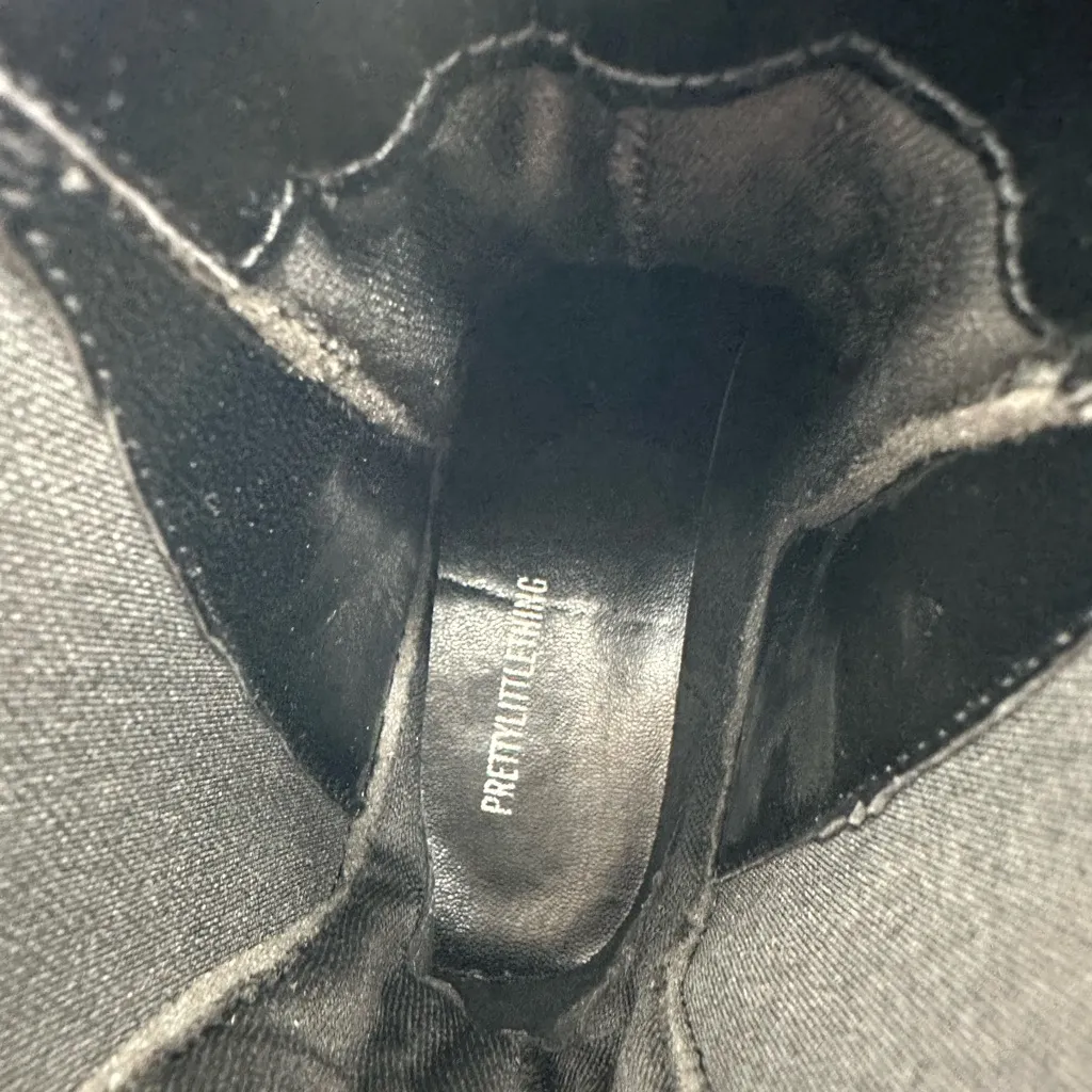 Pretty Little Thing Black Chunky Pull On Chelsea Boots - Image 9