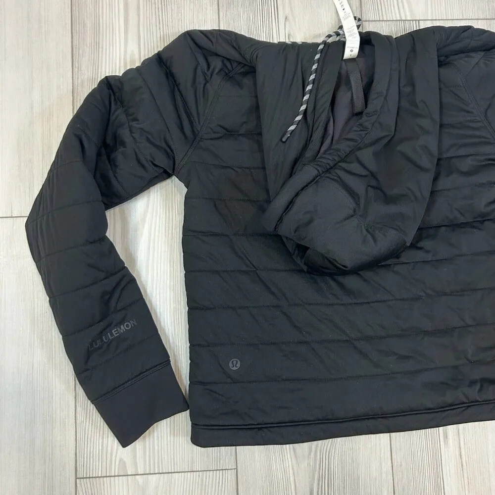 Lululemon Athletica Black Boxy Long Sleeve Hoodie Size 4 - Image 11