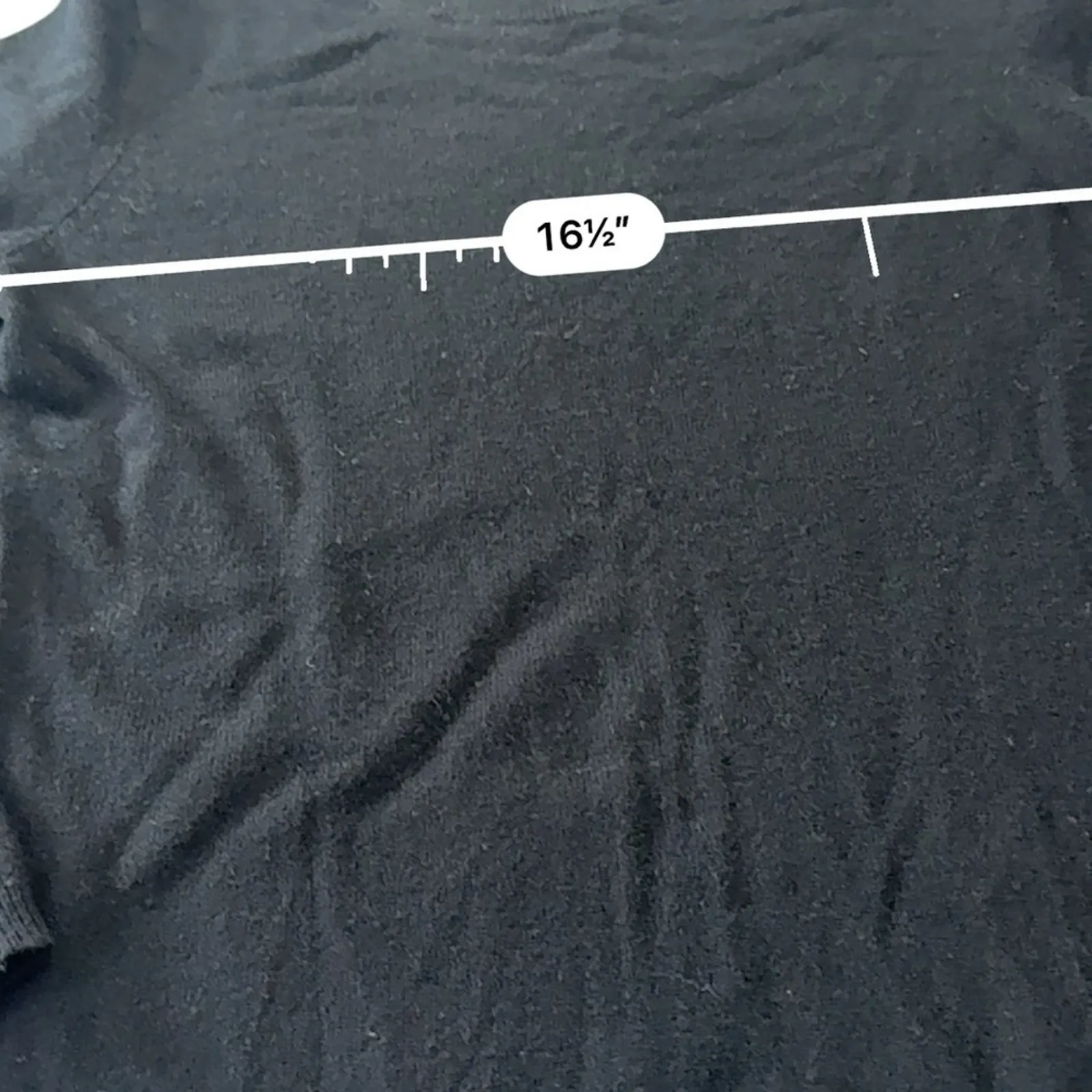 LANDS’ END Classic CASHMERE Black Women's crew neck sweater Size XS Extra Small - Image 11