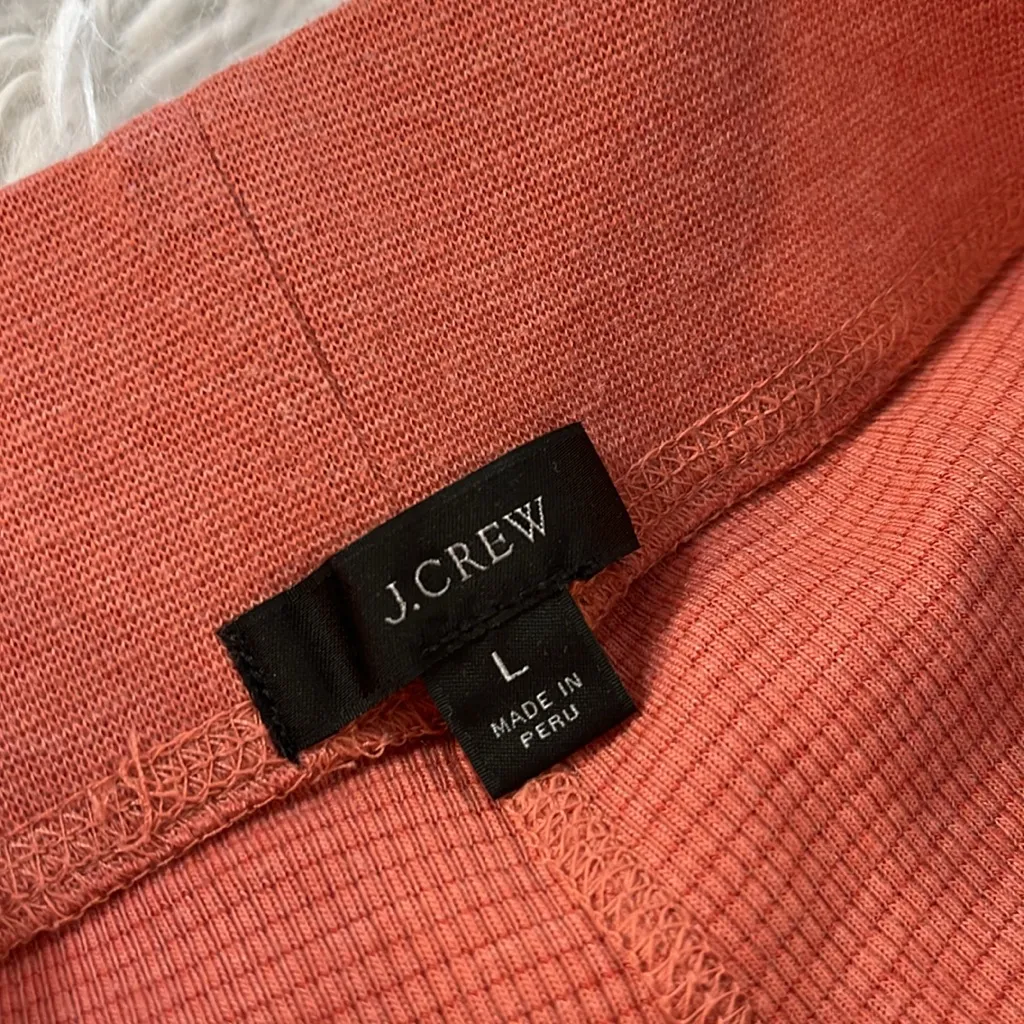 J.Crew pajamas Henley waffle Size Large - Image 6