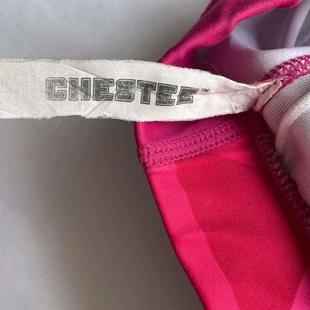 Chestee Pink Bar Bella Box Sports Bra Size L - Image 6