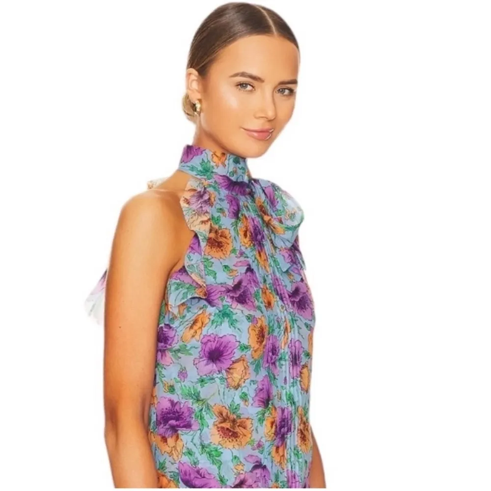 VERONICA BEARD Dali Floral Silk Top - Image 11