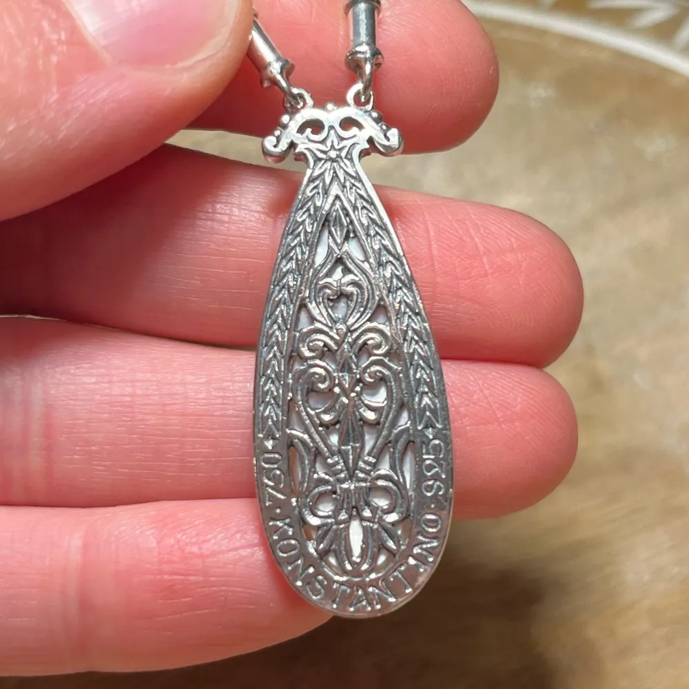 Konstantino Labradorite 18K Yellow Gold & Sterling Silver Drop Pendant Necklace - Image 13