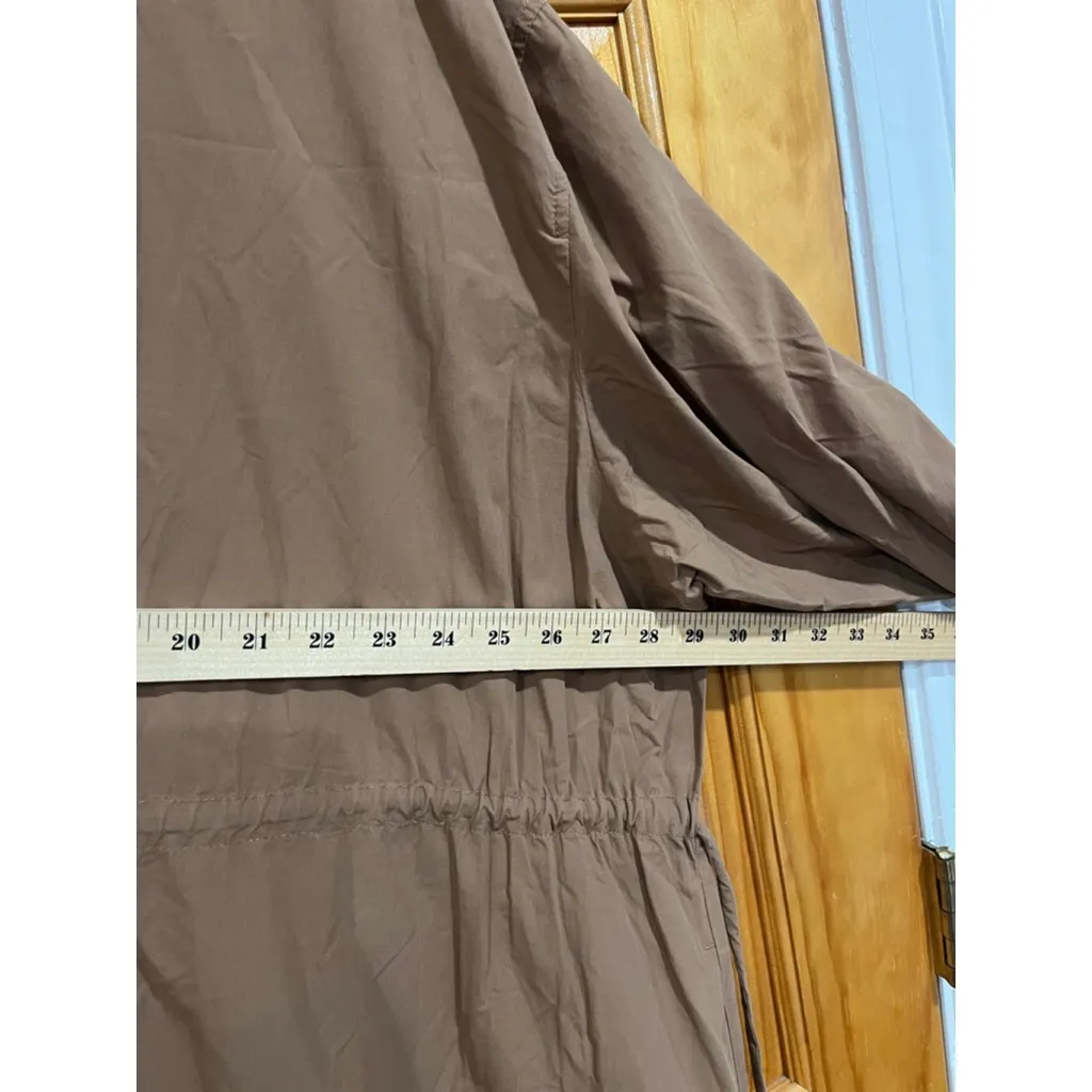 Women’s MATTEAU Organic Cotton Lagenlook Channel Shirtdress In Cinnamon Size 10 Brown - Image 10