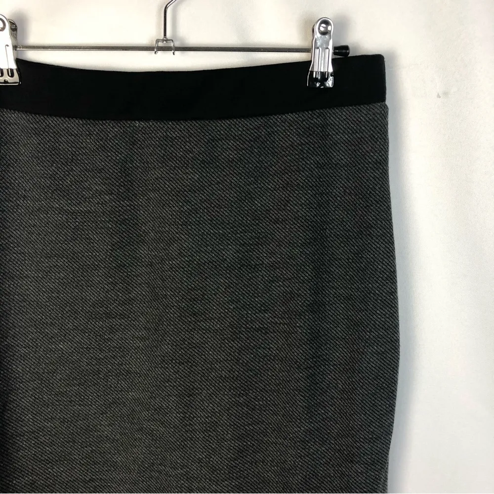 Sunny Leigh Gray & Black Knit Midi Pencil Skirt S - Image 3