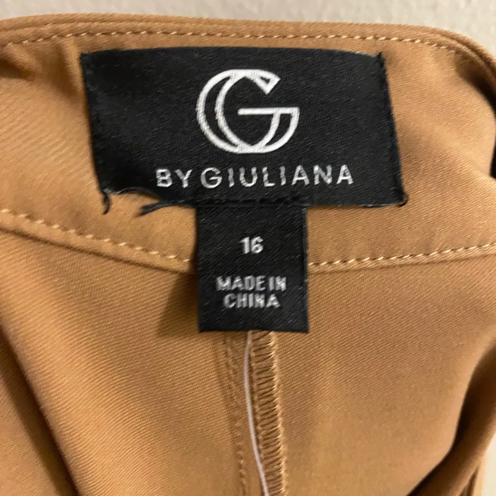 G By Giuliana Womens Dress Pants Trousers Size 16 Beige Light Brown NWOT New Tan - Image 6