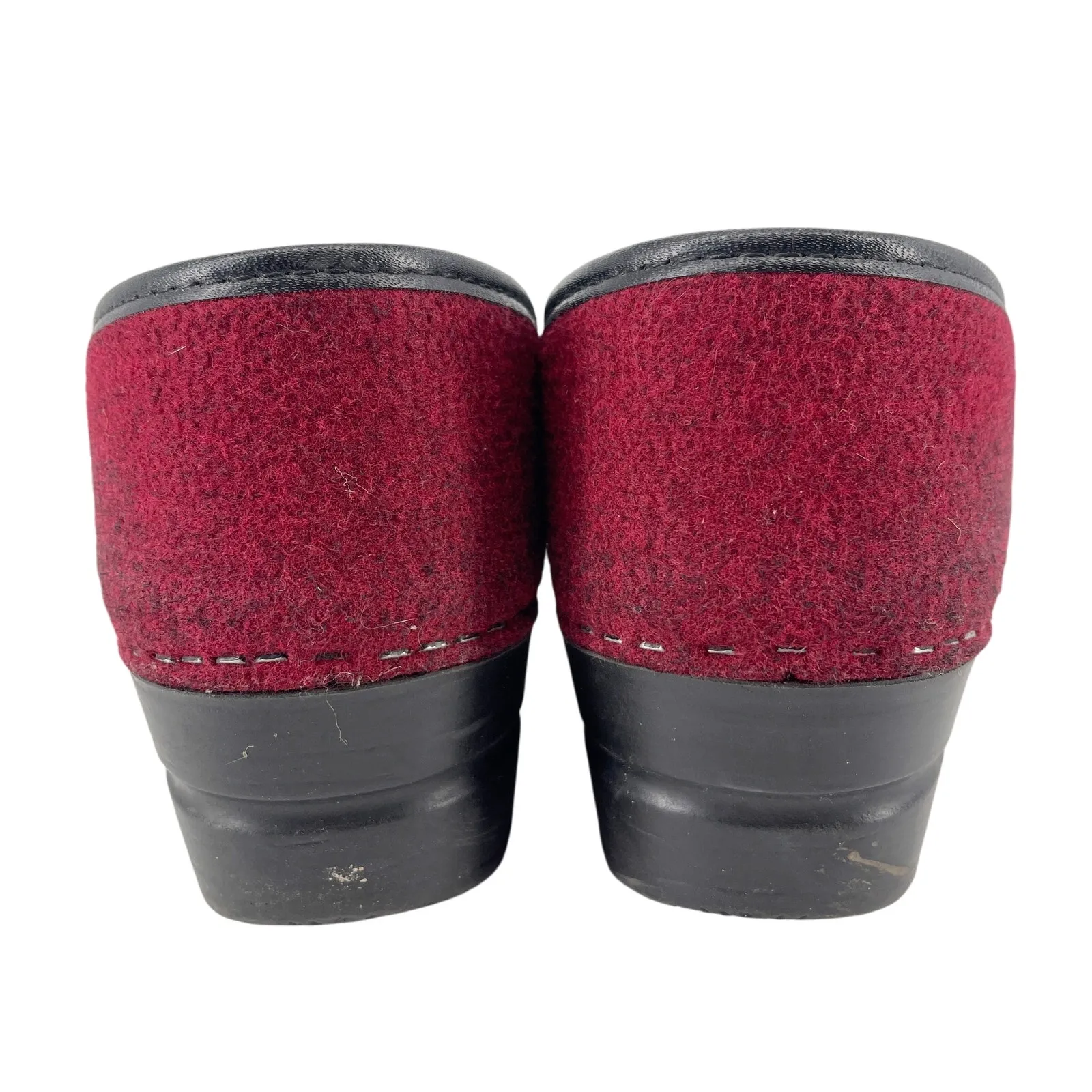 Dansko Felted Pro Clog in Deep Red Size 40 9.5 - 10 Nurse Doctor Comfort Shoes - Image 7