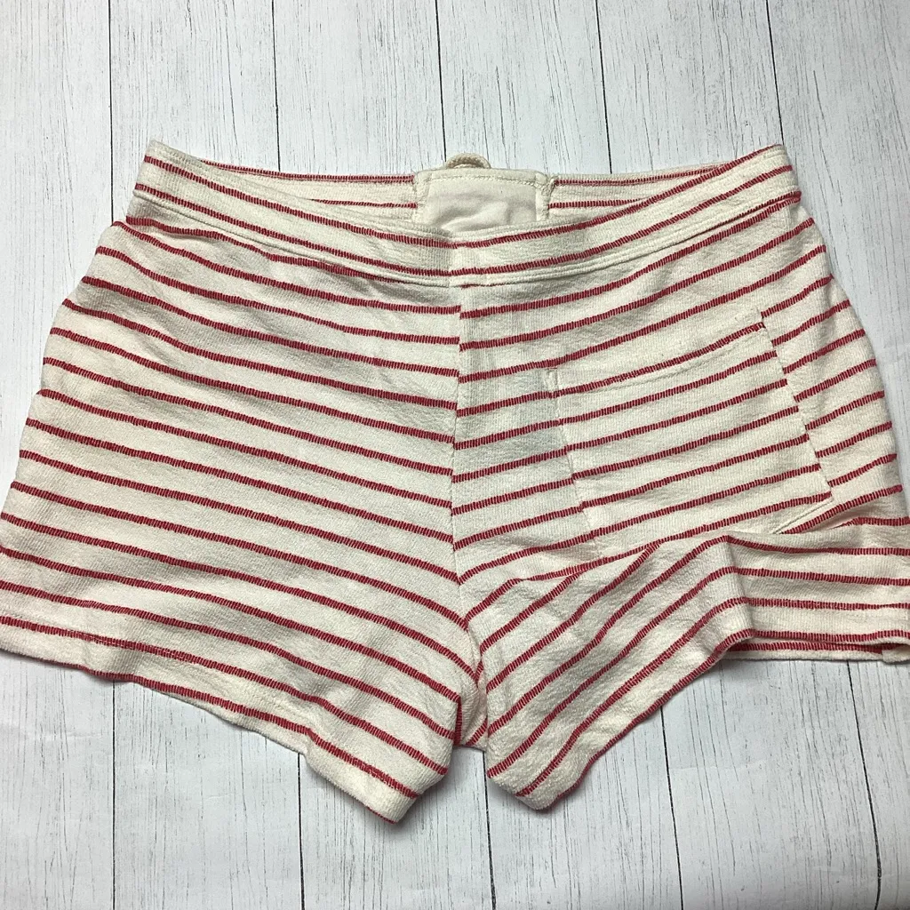 NWT aerie Red and Ivory Striped Shorts Size Medium - Image 7