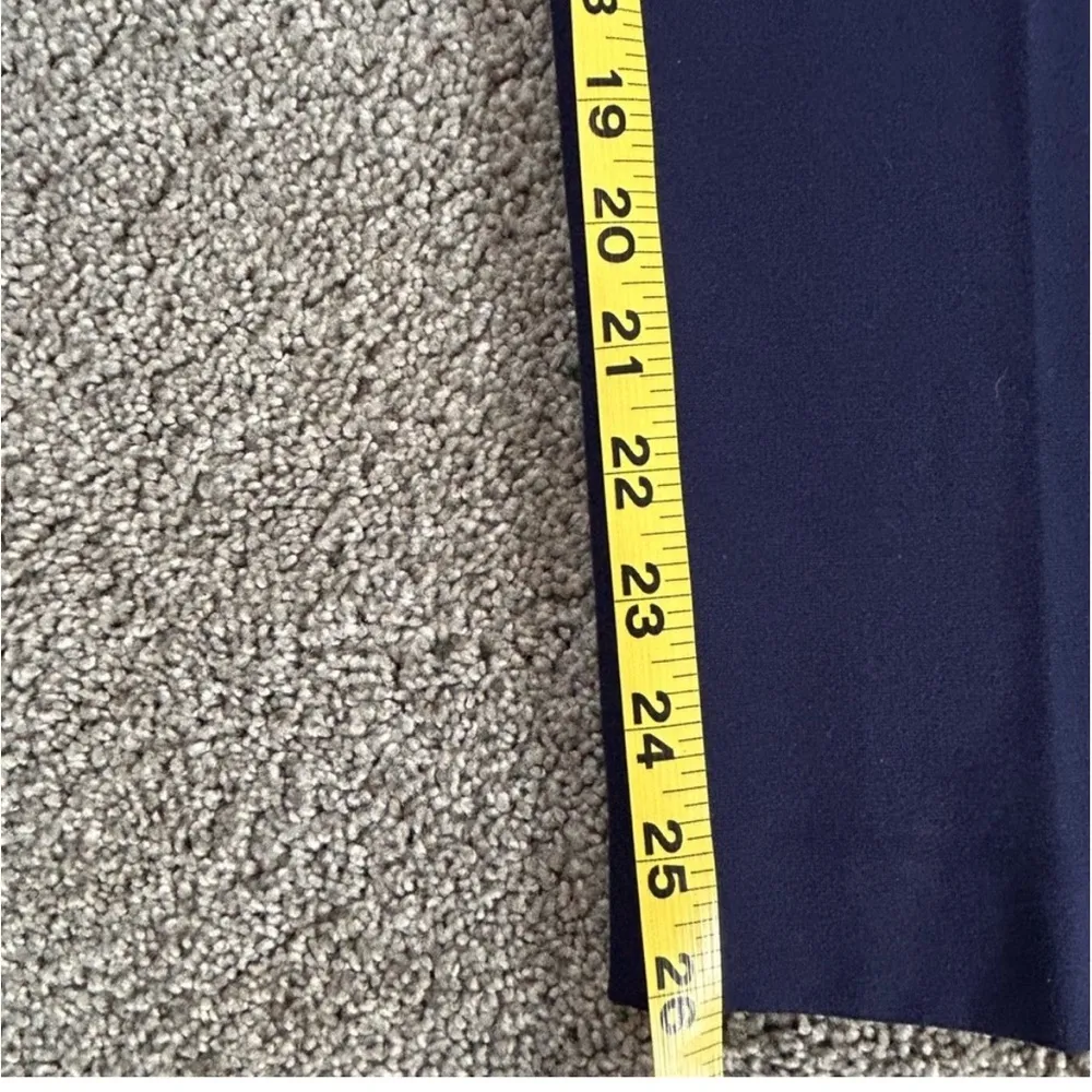 Pinko Italian Navy Blue Cropped Viscose Trousers Stretchy size 6 - Image 14