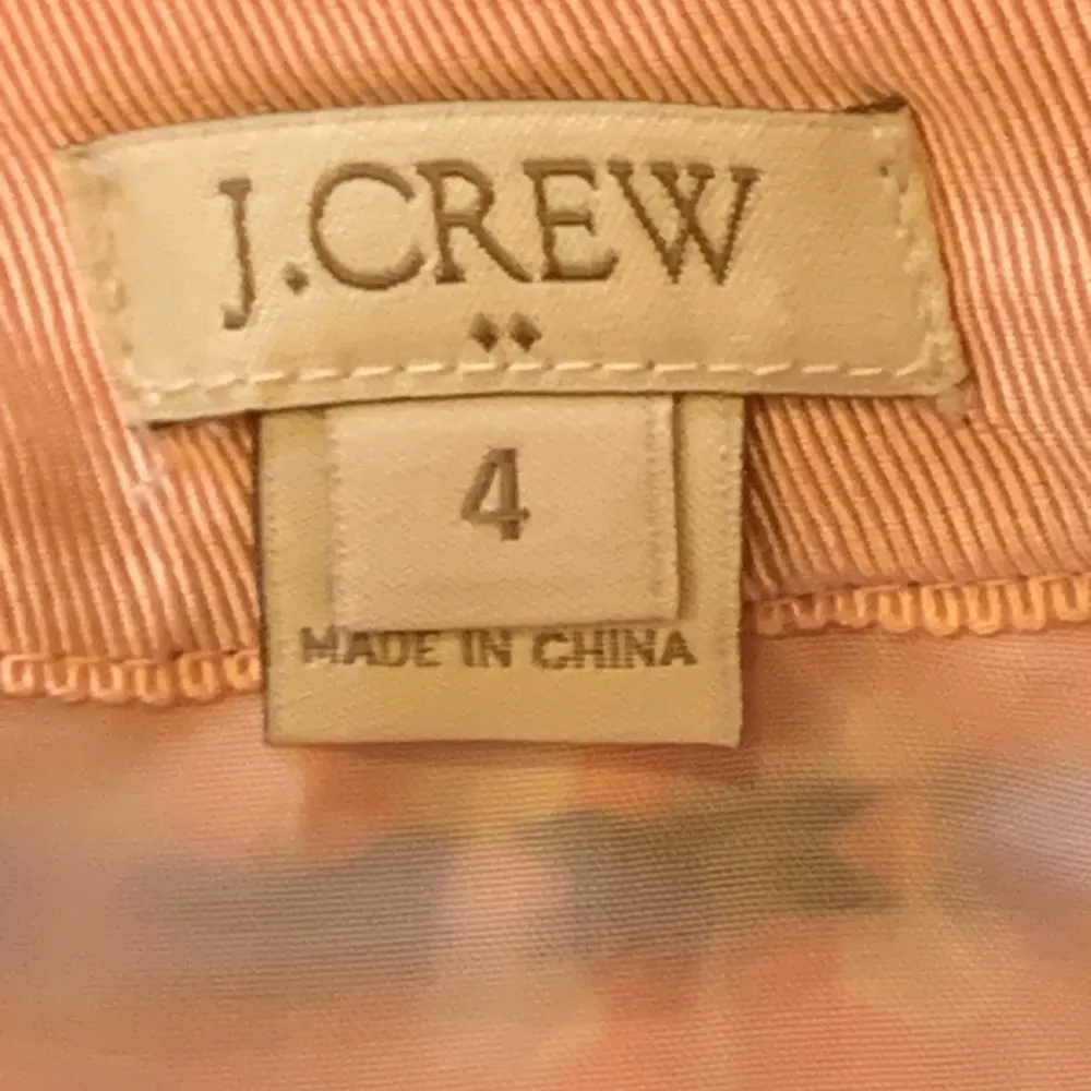 J.Crew mini Size 4 Orange Navy Gray Geometric print back zipper closure … - Image 2