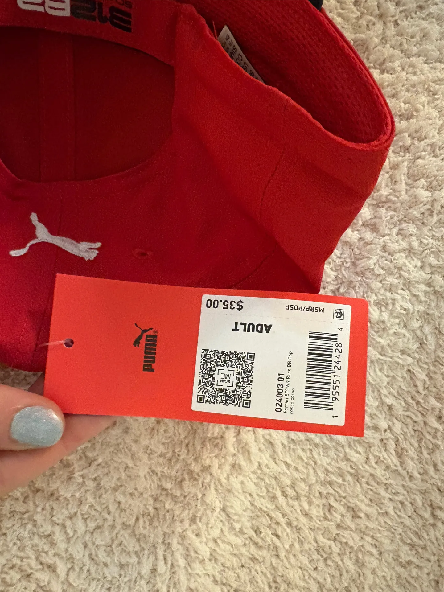 NWT Puma Porsche Baseball Hat Red Costume - Image 3