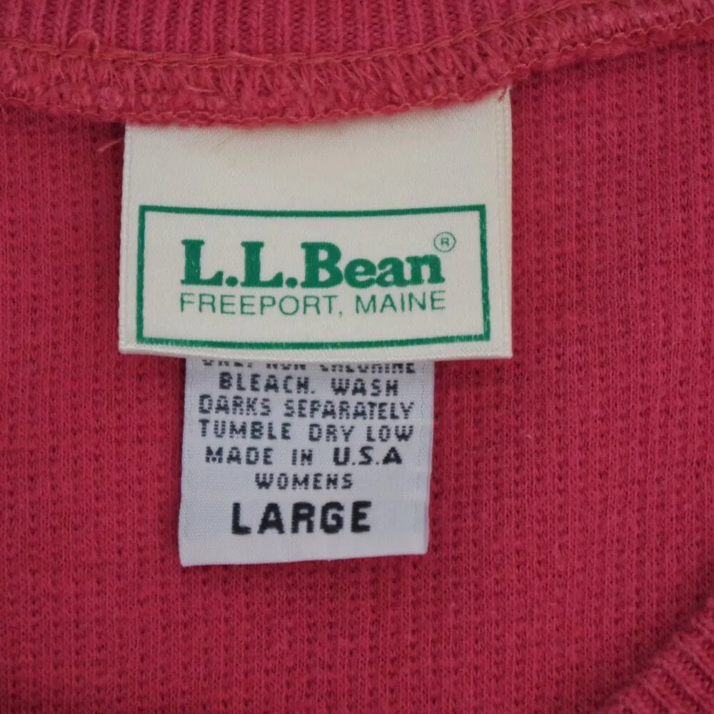 Vintage LL Bean USA Made V Neck Pullover Women's Large - Image 2