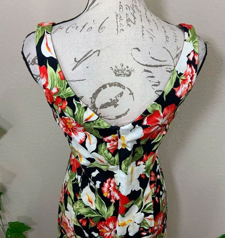 Jones New York Floral Lily Flowers Sheath Dress - Image 6