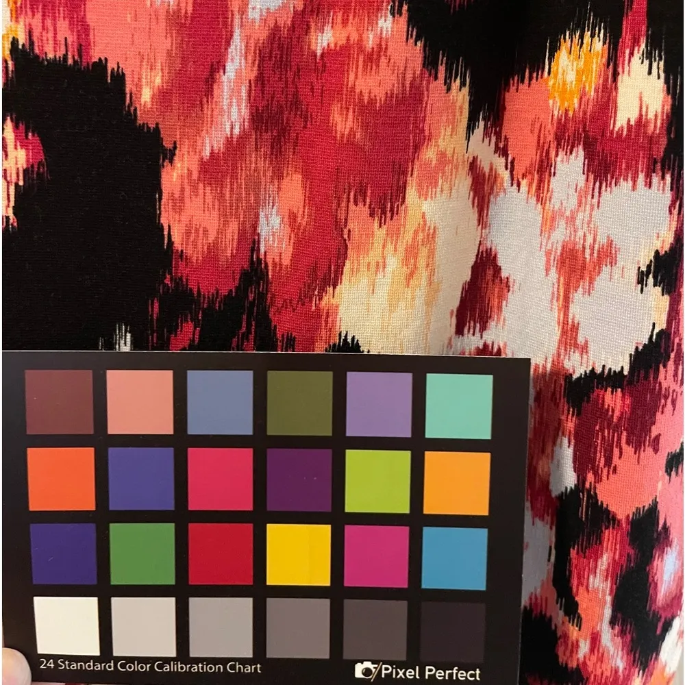  Floral Print Multi Color Knee Length Dress EUC Size L/12 (Chico’s Sz 2) - Image 11