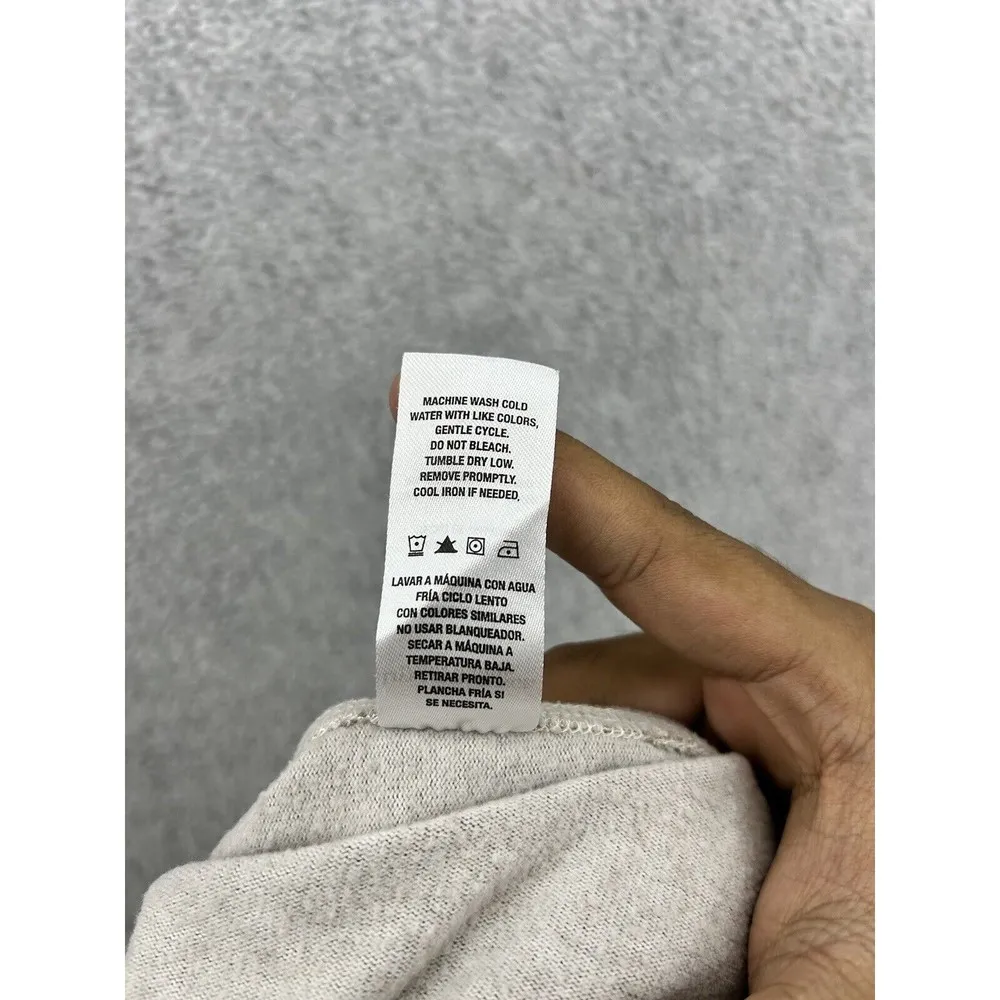 Live Love Lounge Women's Pajama Pants Beige Brown Stars Size Large Ankle Pockets - Image 4