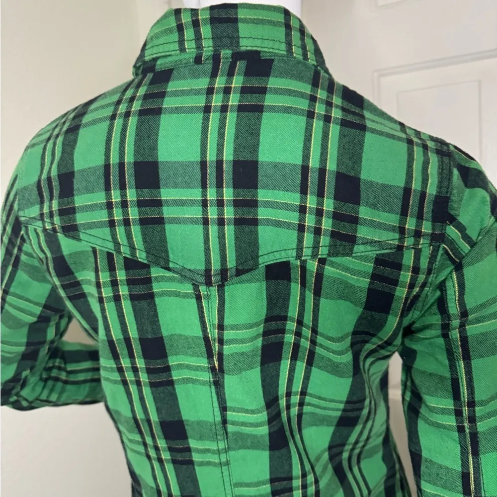 FARM Rio Green Long Sleeve Shirt Dress - Image 2