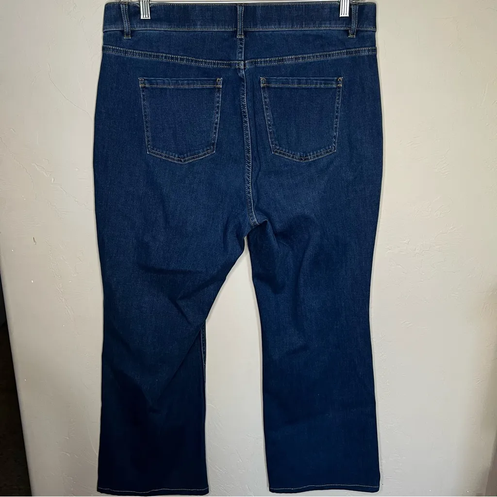 Soft Surroundings The Ultimate Pull On Bootcut Denim Jeans - Image 6