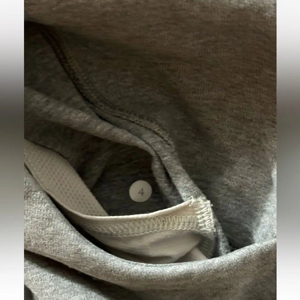 Lululemon Women’s Asymmetrical Scuba Full‎ Zip Jacket Gray Size 4 - Image 6
