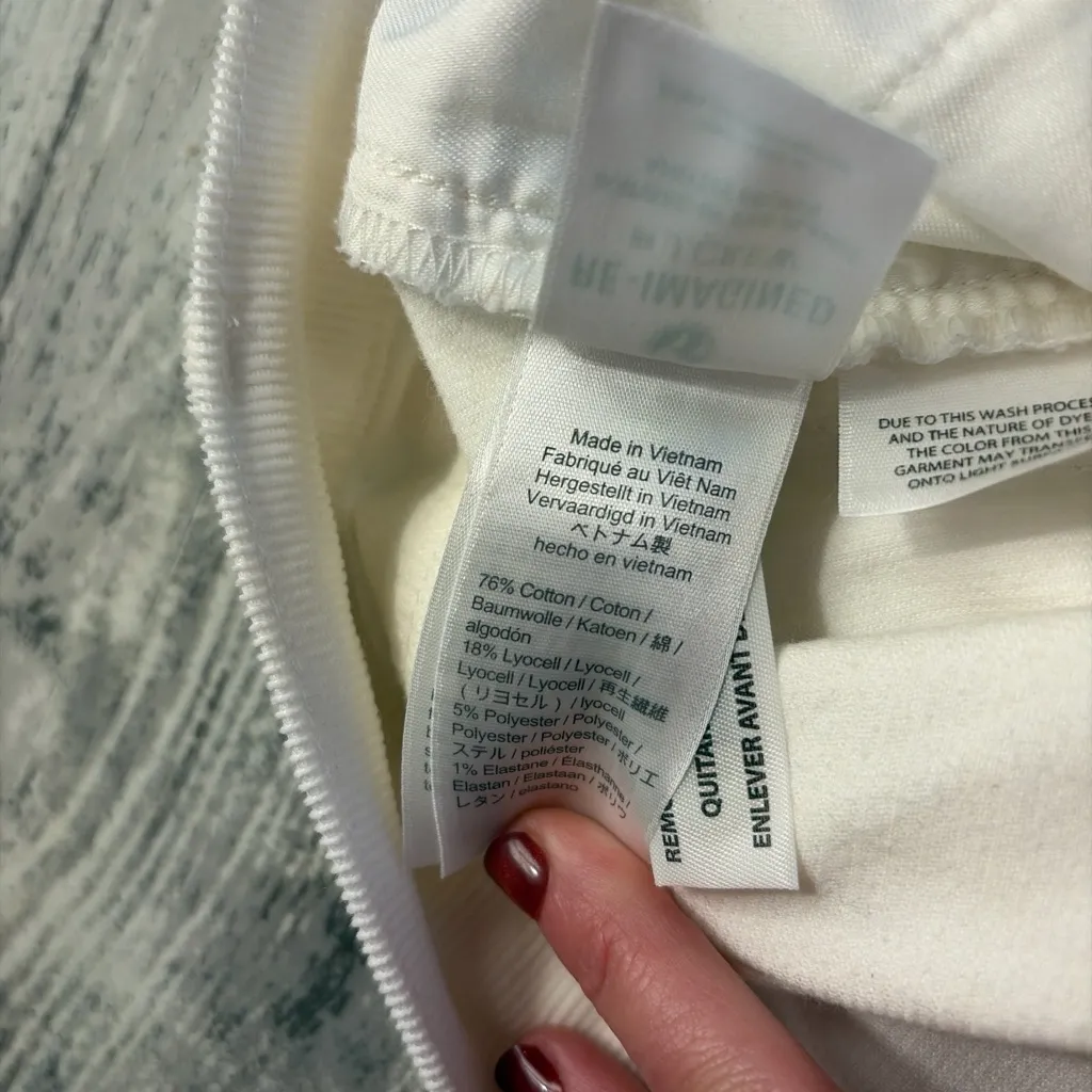 Jcrew womes Cream vintage slim straight corduroy pants - Image 3