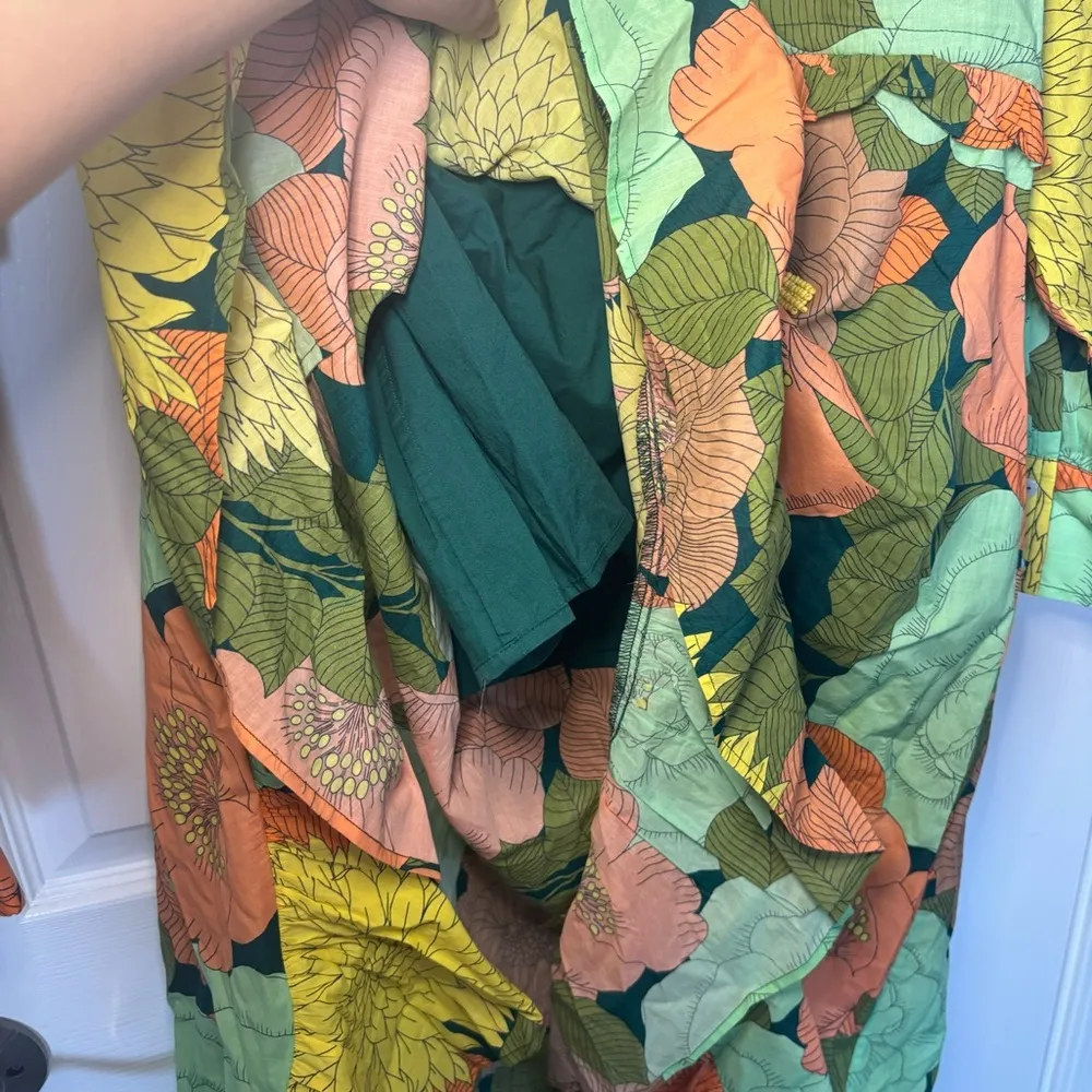 Farm Rio Long-Sleeve Floral Midi Dress - Image 9