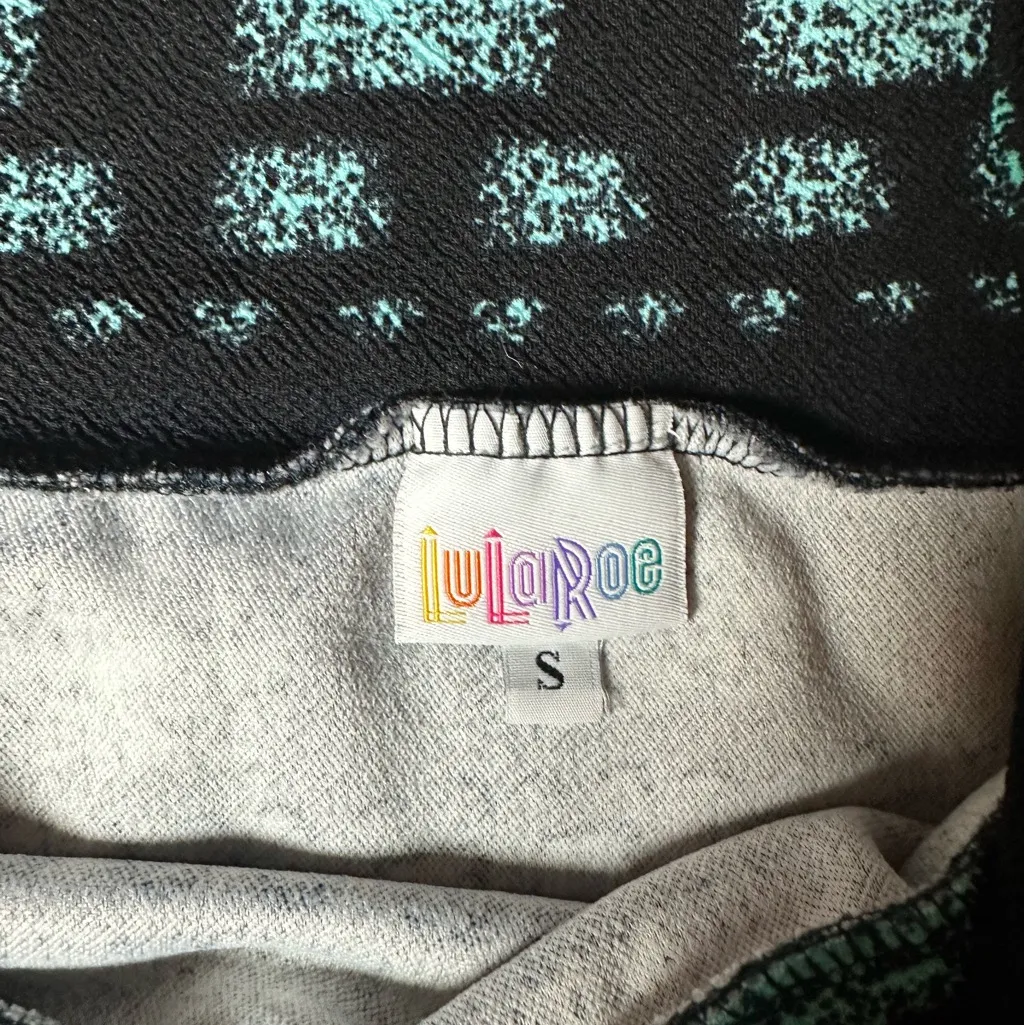 LuLaRoe  Black Skirt with Colorful Patterns - Image 4