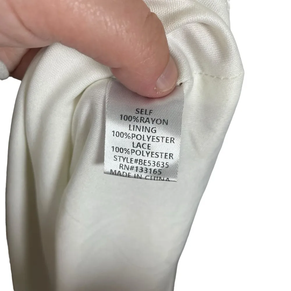 Altar’d State Tie Strap Floral Ruffle Crochet Mini Dress in Yellow Size S - Image 10