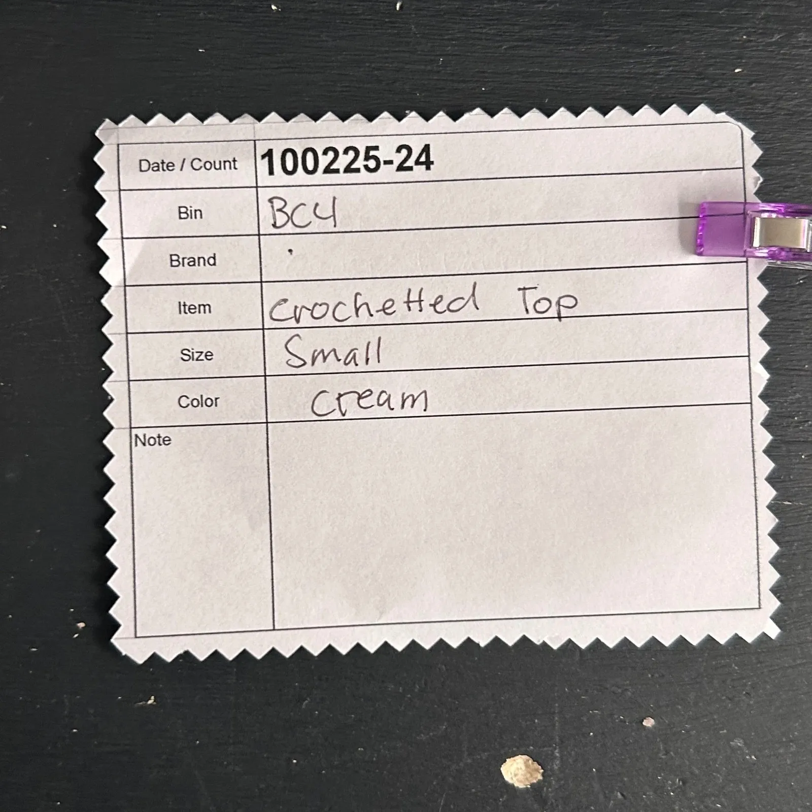 Crochet Lace Top Cream Small - Image 13