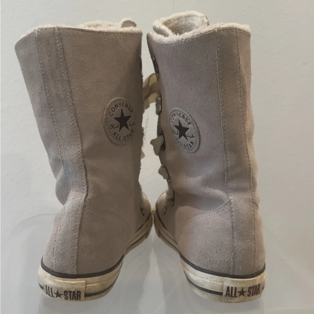 Chuck Taylor All Star Converse Beverly Tan
Suede Fleece Lined 6/37 Punk Lace Up Tan Size 8 - Image 4
