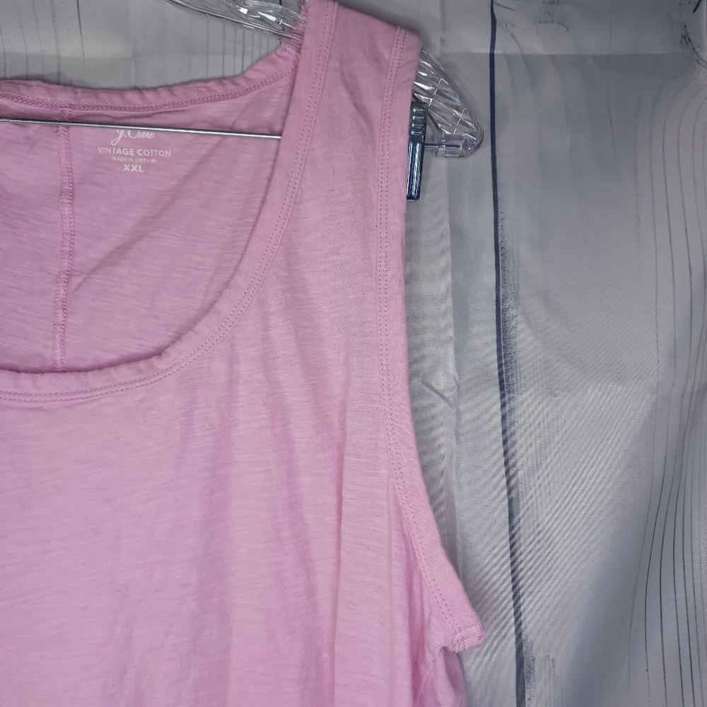 J.Crew 100% cotton pink tank top - Image 4