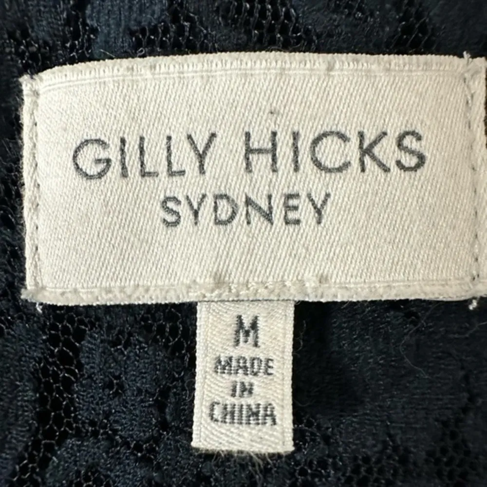 Gilly Hicks Abercrombie & Fitch Australia Lace Sheer‎ Navy Blue Tank Size M - Image 5