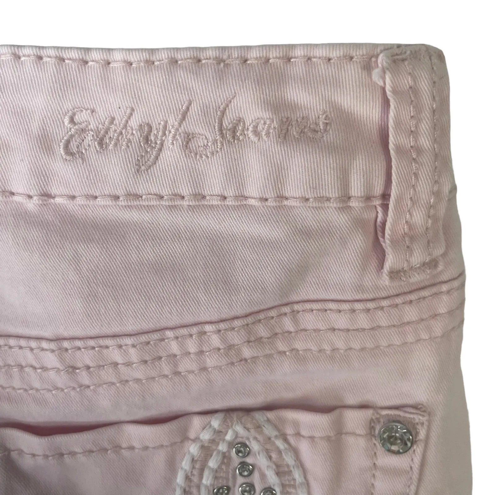 Ethyl Women's Size‎ 30 Light Pink Capri Bling Pants - Image 6